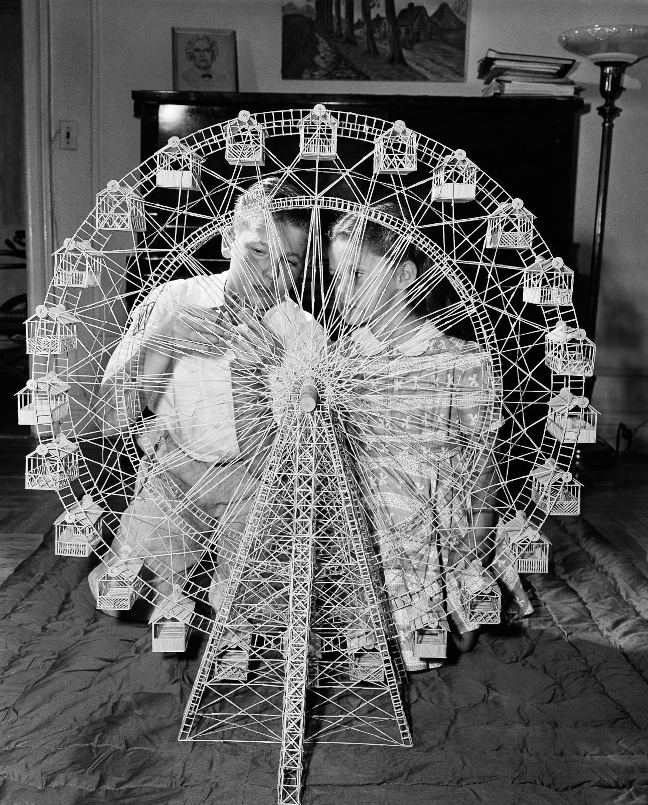 1948: Toothpick Ferris Wheel